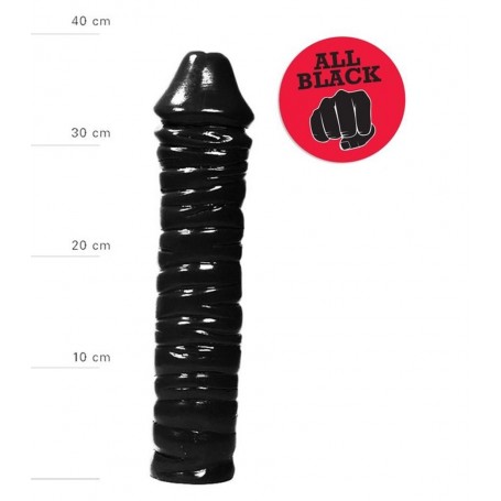 Realistic black dildo maxi vaginal anal phallus all black plug sex toy