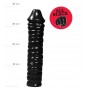 Realistic black dildo maxi vaginal anal phallus all black plug sex toy