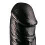 Fallo con ventosa realistico dildo vaginale anale nero morbido all in black