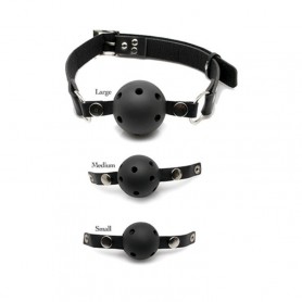 Breathable bites kit 3 pieces gag ball training system