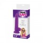 Realistic Vaginal Phallus Dildo with Silicone Suction Testicles Rod Slim Purple