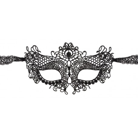 Sexy woman night mask black venetian gothic black