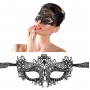 Sexy woman night mask black venetian gothic black