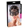 Sexy woman night mask black venetian gothic black