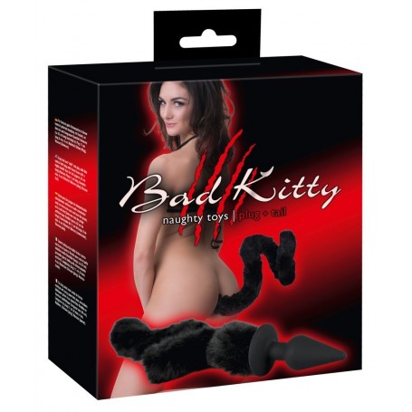 Plug Anale dildo con coda fallo bad kitty tail