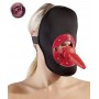 Sadomasochistic mask with built-in phallus