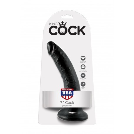 Fallo Realistico dildo nero king Cock Vaginale anale con ventosa 7 black