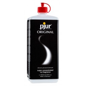 Lubrificante intimo vaginale anale pjur original gel 1 lt a base silicone salva preservativo