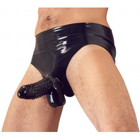 Slip mit Penishulle Beim in latex