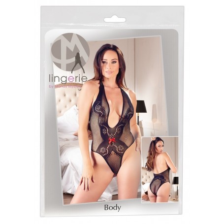 low-cut mesh body black mandy mystery