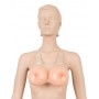 Realistic silicone fake breast strap on cottelli collection