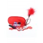 playset handcuffs whip ring mask vibrator red