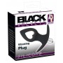 Silicone Plug Black Velvets Vibrating Plug