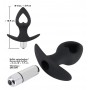 plug anale in silicone Black Velvets Vibrating Plug