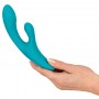 vibratore in silicone vaginale Vibrator blue double