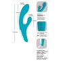 vibratore in silicone vaginale Vibrator blue double