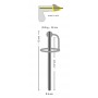 Penis plug dilatatore Piss Play con anello