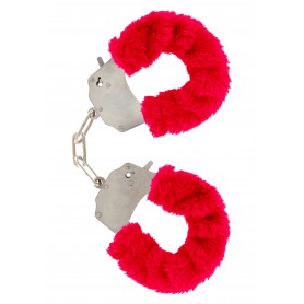 manette Furry Fun Cuffs red