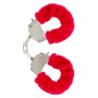manette Furry Fun Cuffs red