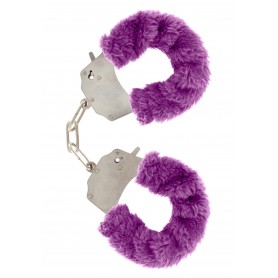 Furry Fun Cuffs purple handcuffs
