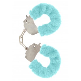 Furry Fun Cuffs turquoise handcuffs