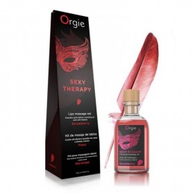 Edible massage kit oral sexy therapy strawberry orgie