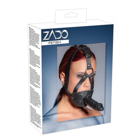 maschera con dildo in ecopelle zado