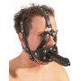 Mask with dildo in eco-leather zado