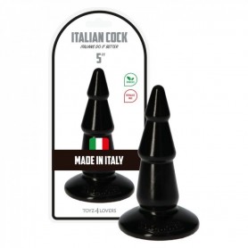 Plug Fallo black Italian Cock 5'' Nero