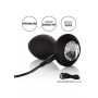 plug in silicone Vibrating Crystal Probe black