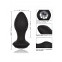 plug in silicone Vibrating Crystal Probe black