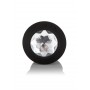 plug in silicone Vibrating Crystal Probe black