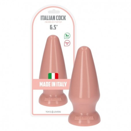 Anal plug with suction cup Italian Cock 6.5'' Flesh