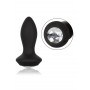 Plug anale vibrante Vibrating Petite Crystal Probe black