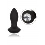 vibrating plug Petite Crystal Probe black