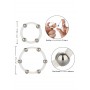 set anelli fallici Steel Beaded Silicone Ring Set