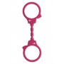 Sexy silicone handcuffs Stretchy Fun Cuffs pink