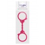 Manette sexy in silicone Stretchy Fun Cuffs pink