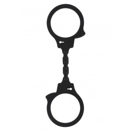 Sexy Silicone Handcuffs Stretchy Fun Cuffs black