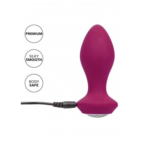 Vibratore anale plug in silicone Vibrating Crystal Probe red