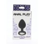 Phallus Anal Silicone Plug Black Anal Stimulator for Men and Women Black Sexy