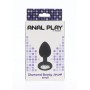 Black Anal Phallus Silicone Plug with Soft Jewel Sexy Toys Black Anal