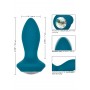 Rechargeable Silicone Vibrating Dildo with Sexy Toys Anal Blue Soft Jewel