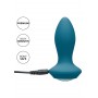 dildo vibrante in silicone ricaricabile con gioiello morbido sexy toys anal blu