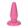 Plug Pink Large with Suction Cup Pink Waterproof Pyramid Anal Dildo