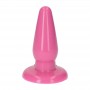 Plug Pink Large with Suction Cup Pink Waterproof Pyramid Anal Dildo