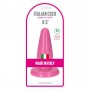 Plug Pink Large with Suction Cup Pink Waterproof Pyramid Anal Dildo