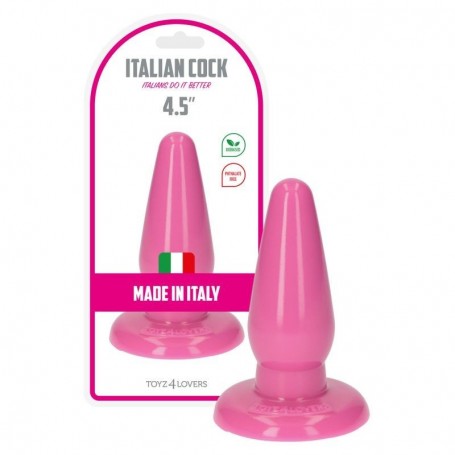 Plug Pink Large with Suction Cup Pink Waterproof Pyramid Anal Dildo