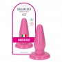 Plug Pink Large with Suction Cup Pink Waterproof Pyramid Anal Dildo