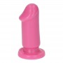 Small pink phallus with mini vaginal anal dildo suction cup for men and women pink